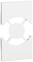 Cache Living Now 2 modules pour prise Schuko/italienne blanc