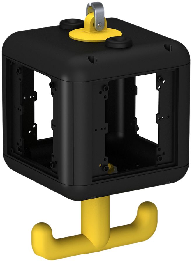 Stromverteiler Bettermann leer 140×140×252mm mit Griff schwarz