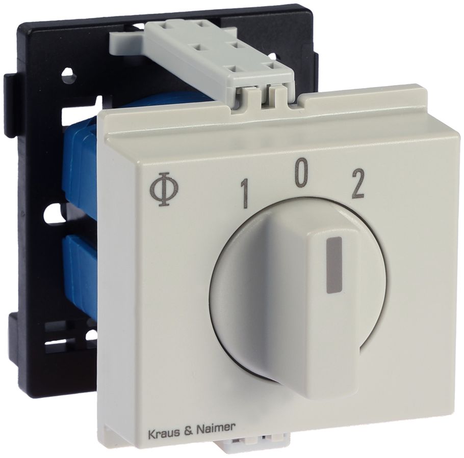 REG-Schwenktaster K&N CG8.A214.VE21V, 20A/690V 1L, 3TE, 52×45mm "1-0-2"