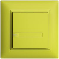 UP-Taster KNX 1-fach EDIZIOdue lemon RGB mit LED mit Papiereinlage