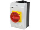 Sezionatore di carico AP Eaton P1-25/I2/SVB/HI11 3P 25A 690V 1NC 1NO IP65 rosso