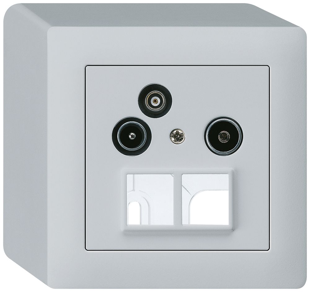 AP-Antennendose R/TV-Daten kallysto HMS 2GHz 4dB hellgrau