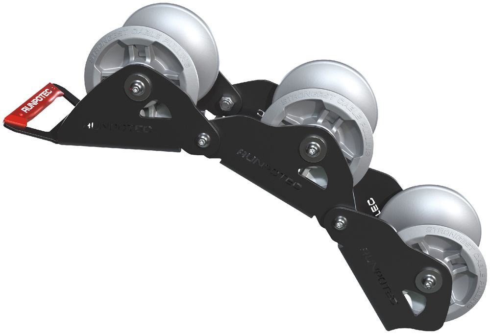 Dérouleur RUNPOTEC, Ø130×100mm, max.1500kg, 580×155×140mm, 9.04kg