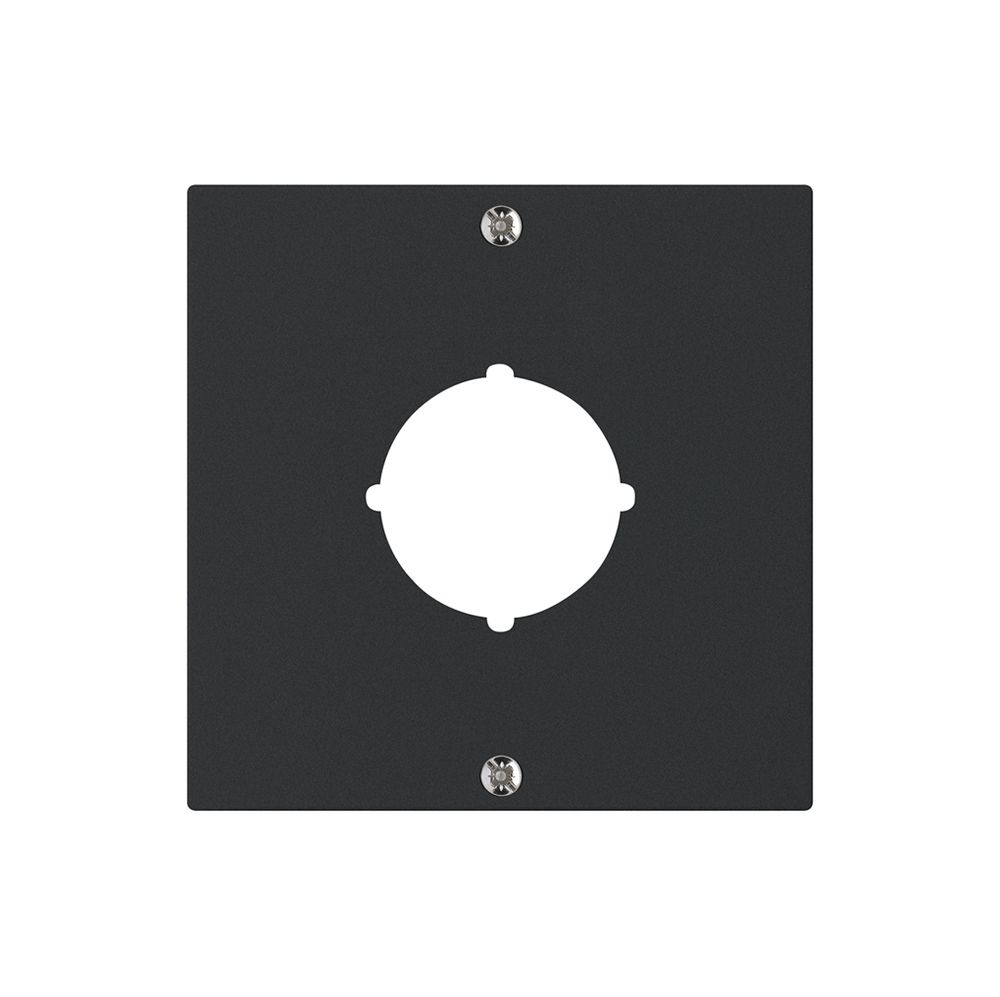 Frontplatte kallysto zu NOT-AUS schwarz