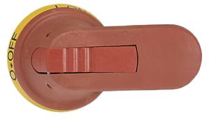 Poignée pistolet ABB pour OT160-250 rouge/jaune IP65 axe 80mm verrouillable