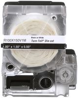 Cassette d'étiquettes Panduit MP, auto-laminant, 25.4×12.7mm clair/blanc