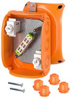 AP-Abzweigdose Hensel FK E90 155×210×92mm IP66 2×D01 orange
