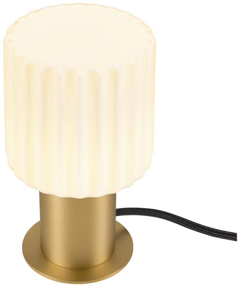 Tischleuchte SLV VARYT E14 1×6W Schalter Ø90×90mm Messing