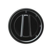 Drehschalter origin Mehrfachumschalter 5/1L 16A 250V 0-1-2-3 60×60mm schwarz