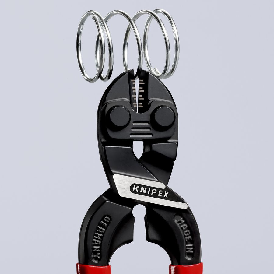 Tagliabulloni compatta KNIPEX CoBolt, per funi metalliche < Ø 4.4mm, 160mm nero