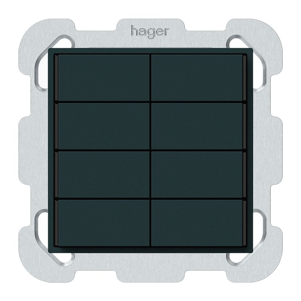 Poussoir KNX ENC KAL 8×touches 8×points actionnables LED noir
