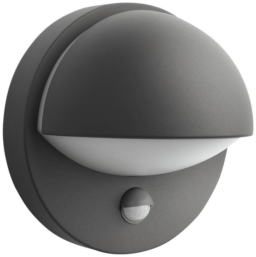 Wandleuchte Philips June PIR E27 1×12W IP44 195×135mm anthrazit