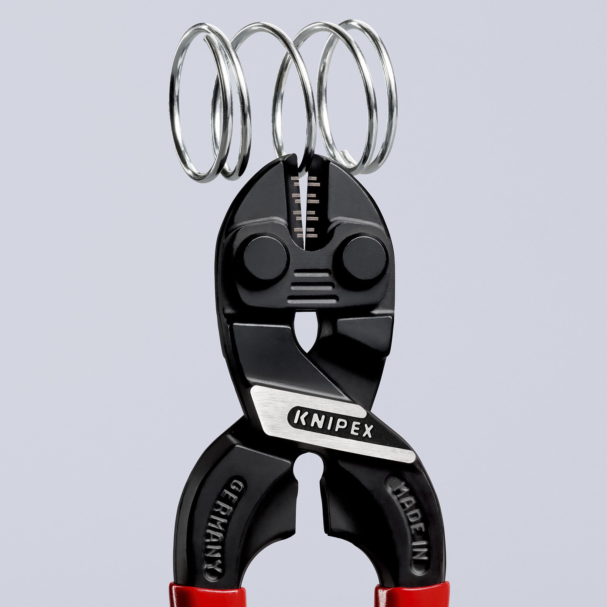 Tagliabulloni compatta KNIPEX CoBolt, per funi metalliche < Ø 4.4mm, 160mm nero