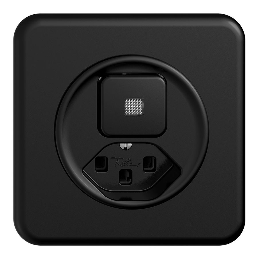 UP-Leuchtkombination 6/1L+T23 schwarz, KS STANDARDdue mit Linse, LED gelb