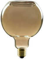 LED-Lampe SLV Floating Globe E27 6W 1900K DIM mattiert Rauch schwarz Ø125×165mm