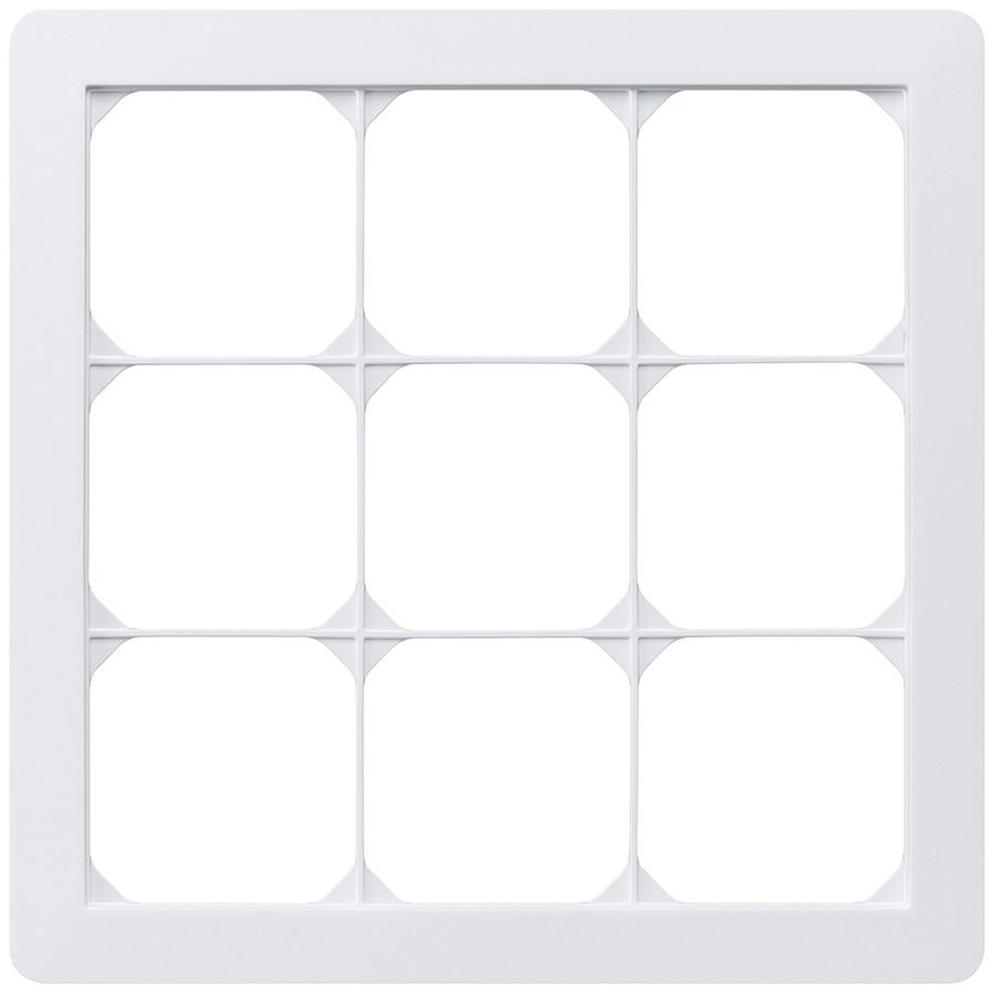 UP-Abdeckrahmen kallysto.trend 3×3 weiss 214×214mm