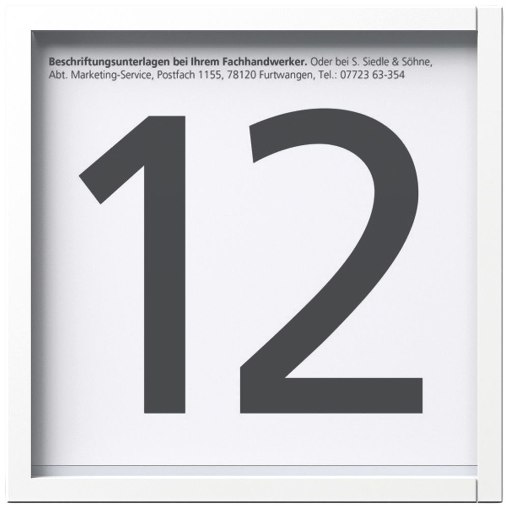 Modulo info LED Siedle indipendente dal sistema materiale sintetico bianco