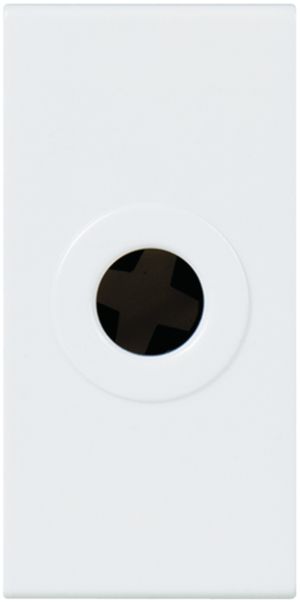 Sortie de câble INC MOS 8mm blanc 1 module