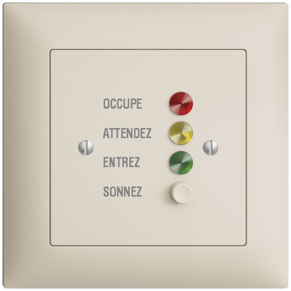 Station de porte ENC EDIZIOdue pour signaux d'appel, crema