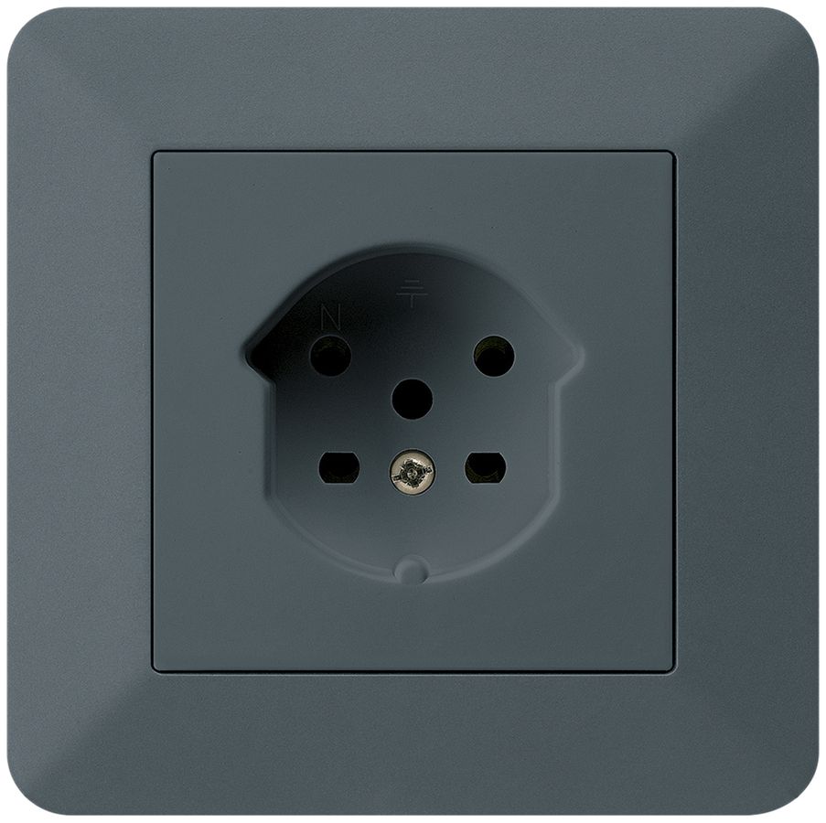 UP-Steckdose HA kallysto.trend Typ 15 mit Steckklemmen anthrazit