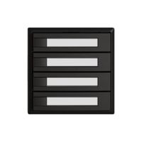 Universaltaster EDIZIO.liv UNI SNAPFIX® o.LED 4× 1-Tbed.Pap.sz