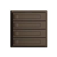 Pulsante univ. INC 4×1t coffee EDIZIOdue, con carta, senza LED