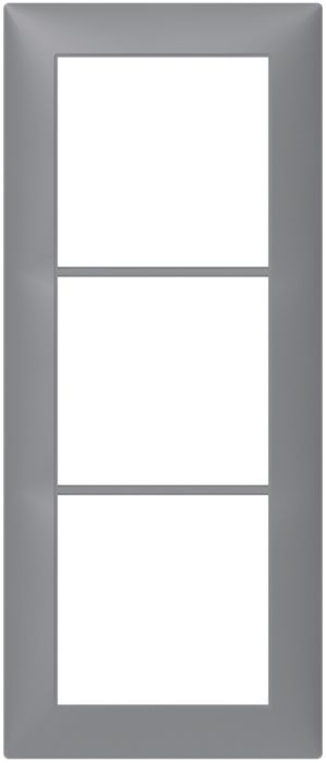 Abdeckrahmen SIDUS 3×1 alu