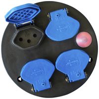 EB-Steckdosen Brennenstuhl Ø120mm Montageplatte 4×T13 IP44