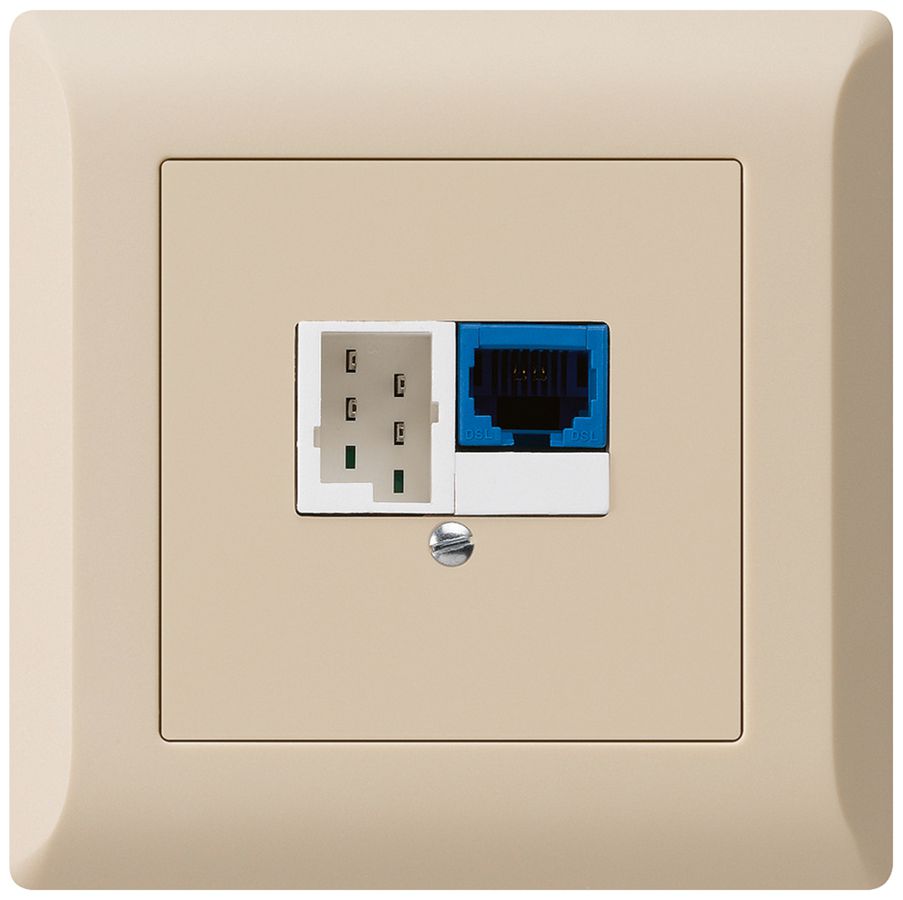 UP-Dose DSL kallysto.line 1×RJ45/1×T+T beige