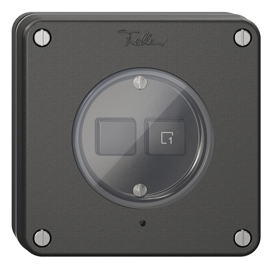 Interruttore INC 1K/2T scena NEVO Wiser nero