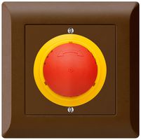 UP-Taster kallysto.line NOT-AUS braun