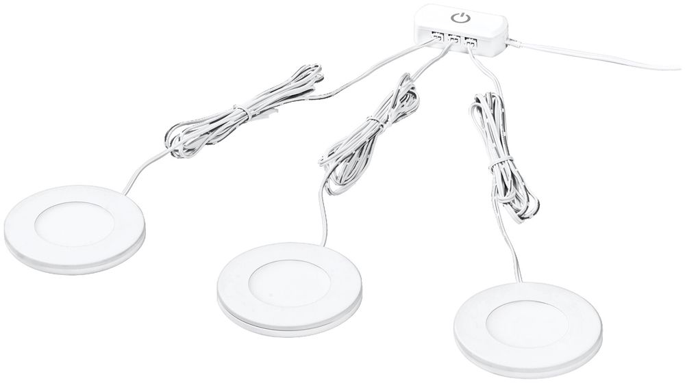 Downlight LED LEDVANCE SPOTMAGNET 8.5W 3×130lm 3000K VWB Ø75mm blanc