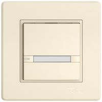 Pulsante universale INC EDIZIO.liv UNI SNAPFIX® c.LED RGB 1× com.2T targ.cr