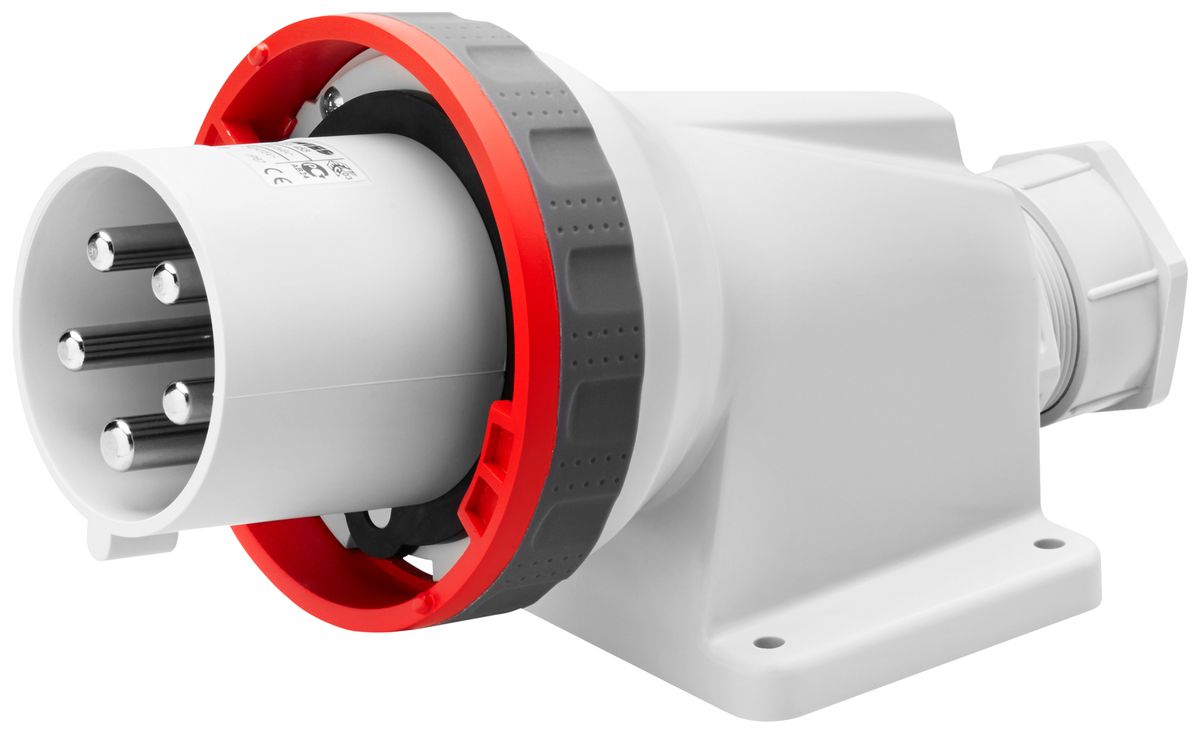 AP-Gerätestecker CEE Gewiss 309 HP 5P 63A 380…415V rt 6h IP67 Schraube