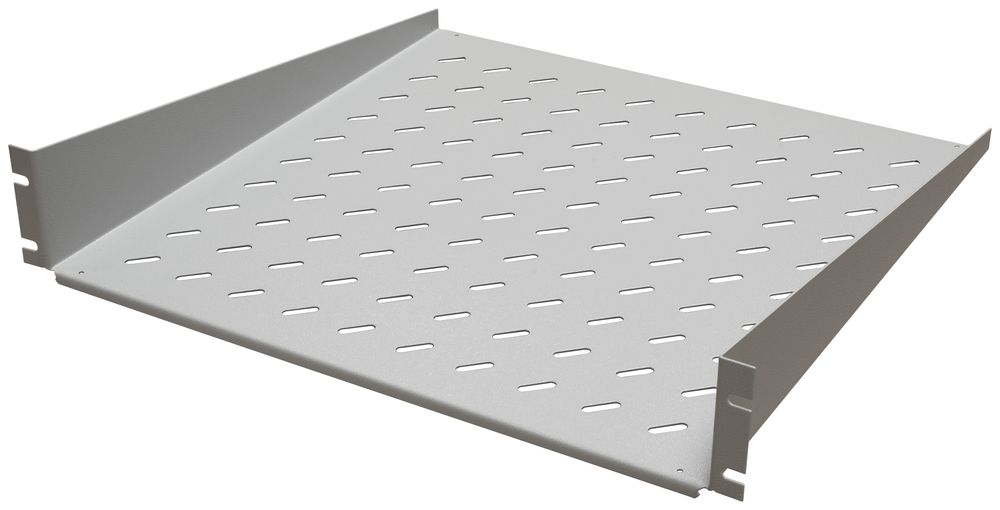 Geräteboden 19" fest, universal, 2HE, 450mm