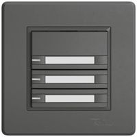 Poussoir universel ENC EDIZIO.liv UNI SNAPFIX® 12…48V a.LED 6× comm.1T étiqu.grf