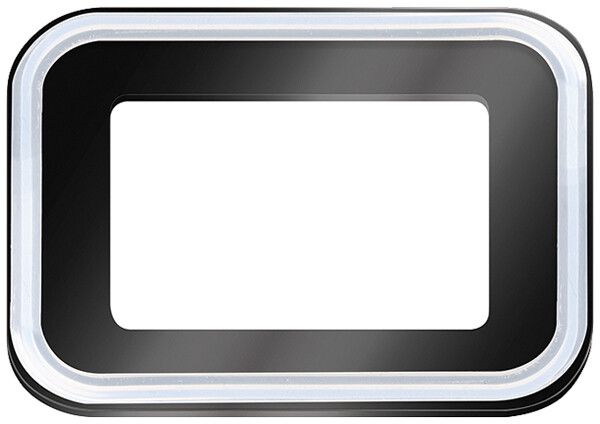 Abdeckung ESYLUX SUN OFL/AFL Glas 113×84×7mm schwarz klar