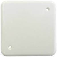 Abdeckplatte I 2-Befestigungslöcher weiss