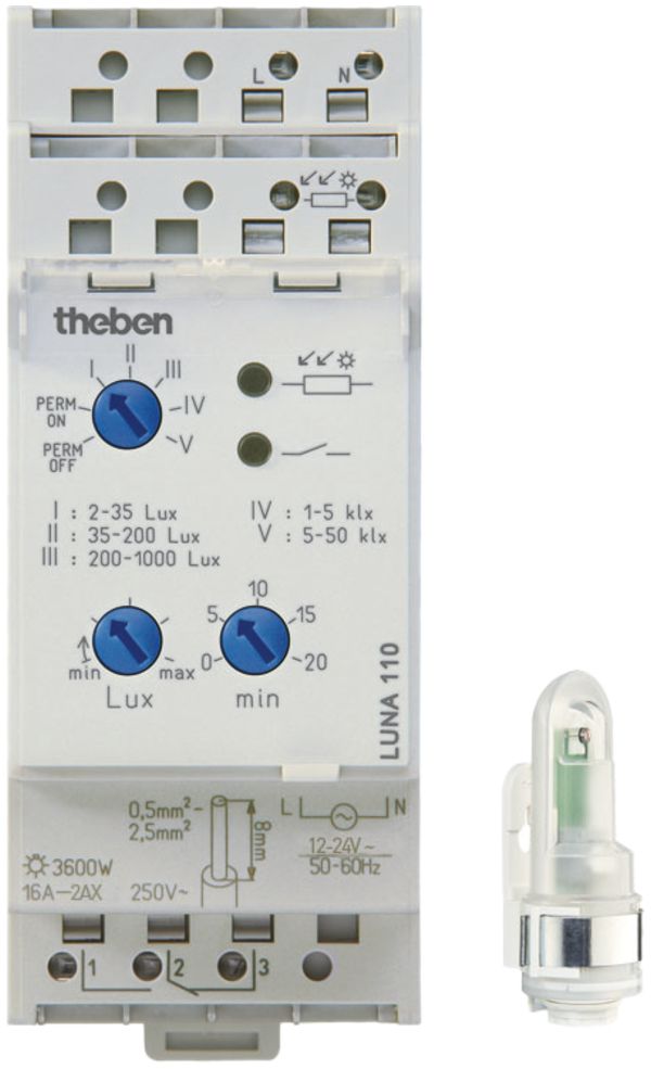 Interruttore crepuscolare AMD Theben, LUNA 110 AL 24V