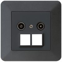 UP-Antennendose R/TV HMS kallysto.trend 19dB schwarz