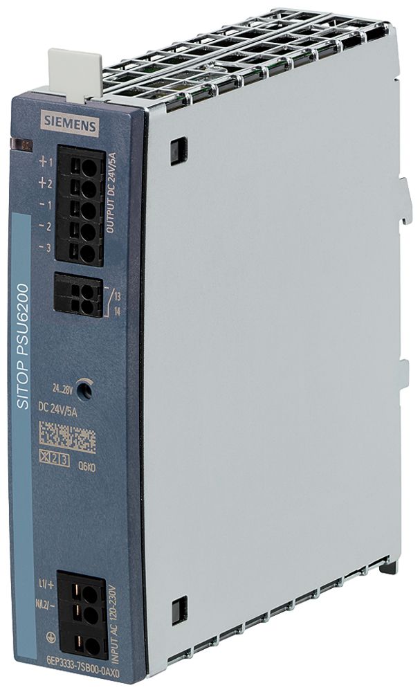Stromversorgung Siemens SITOP, IN: 120…230VAC (120…240VDC), OUT: 24VDC/5A