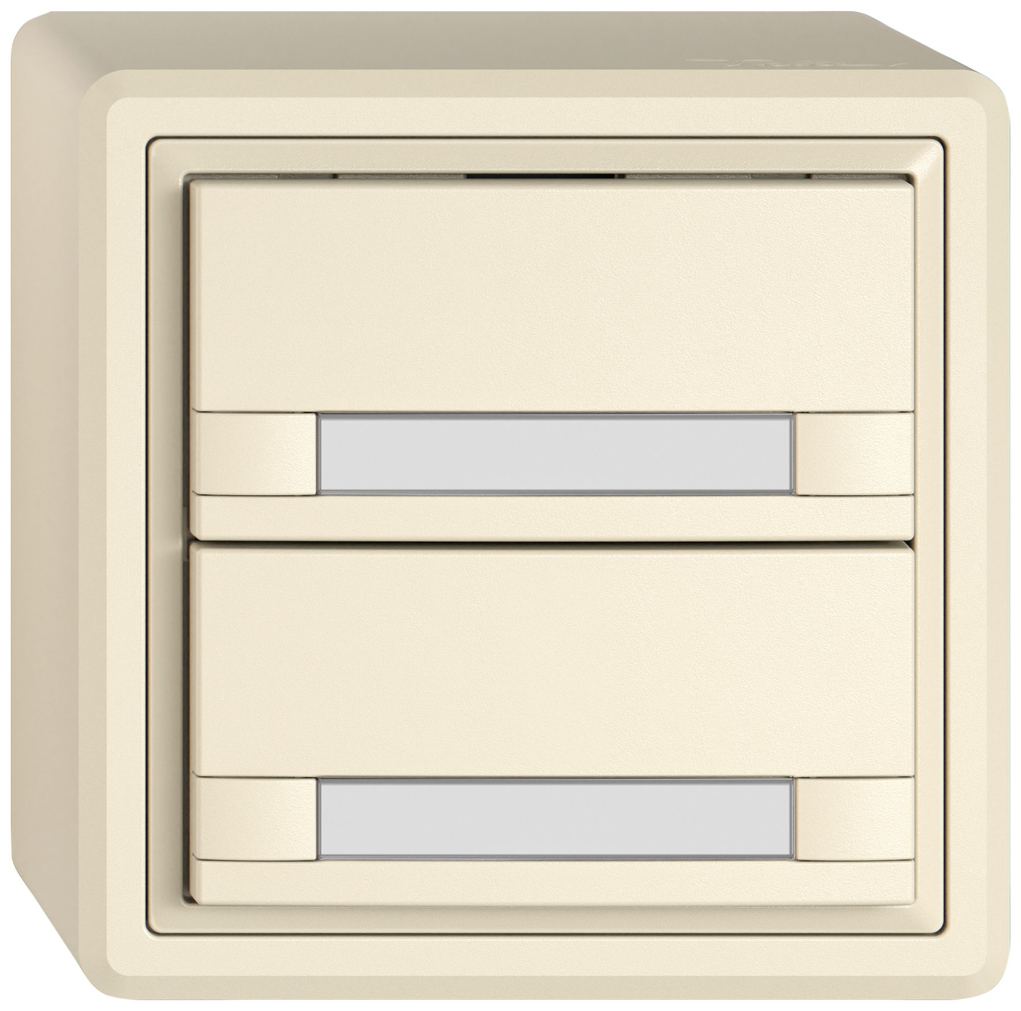 Pulsante KNX RGB AP EDIZIO.liv SNAPFIX® sensore temp.s.LED targ.2× com.2T cr