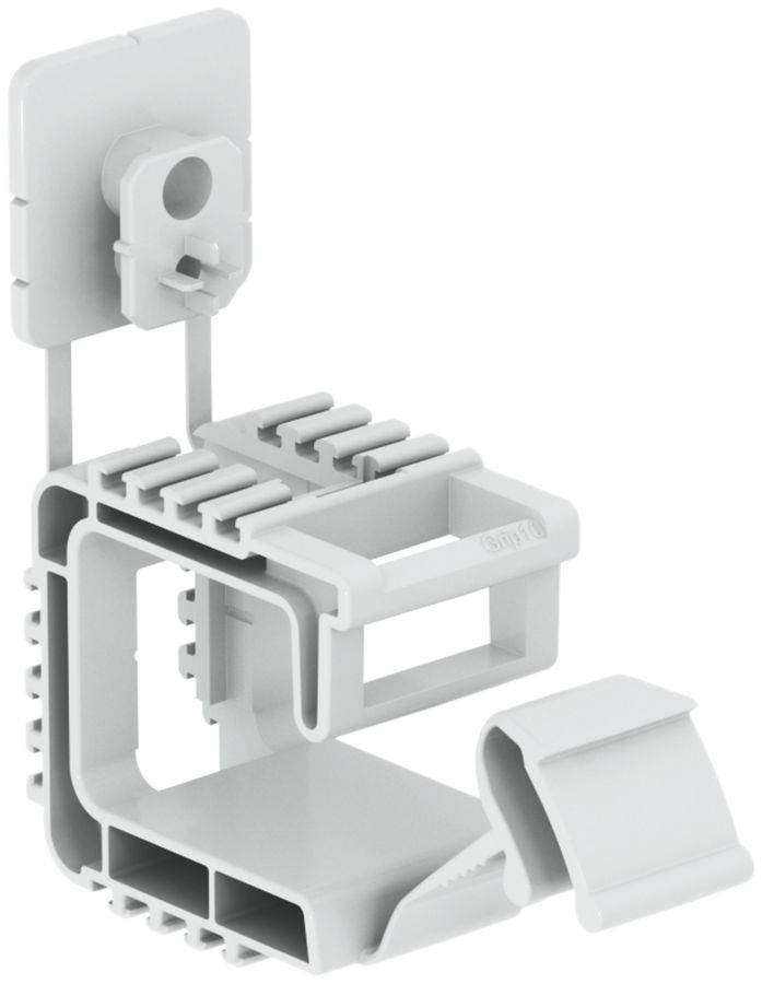 Support de câbles Bettermann 10×NYM 3×1.5mm², gris clair