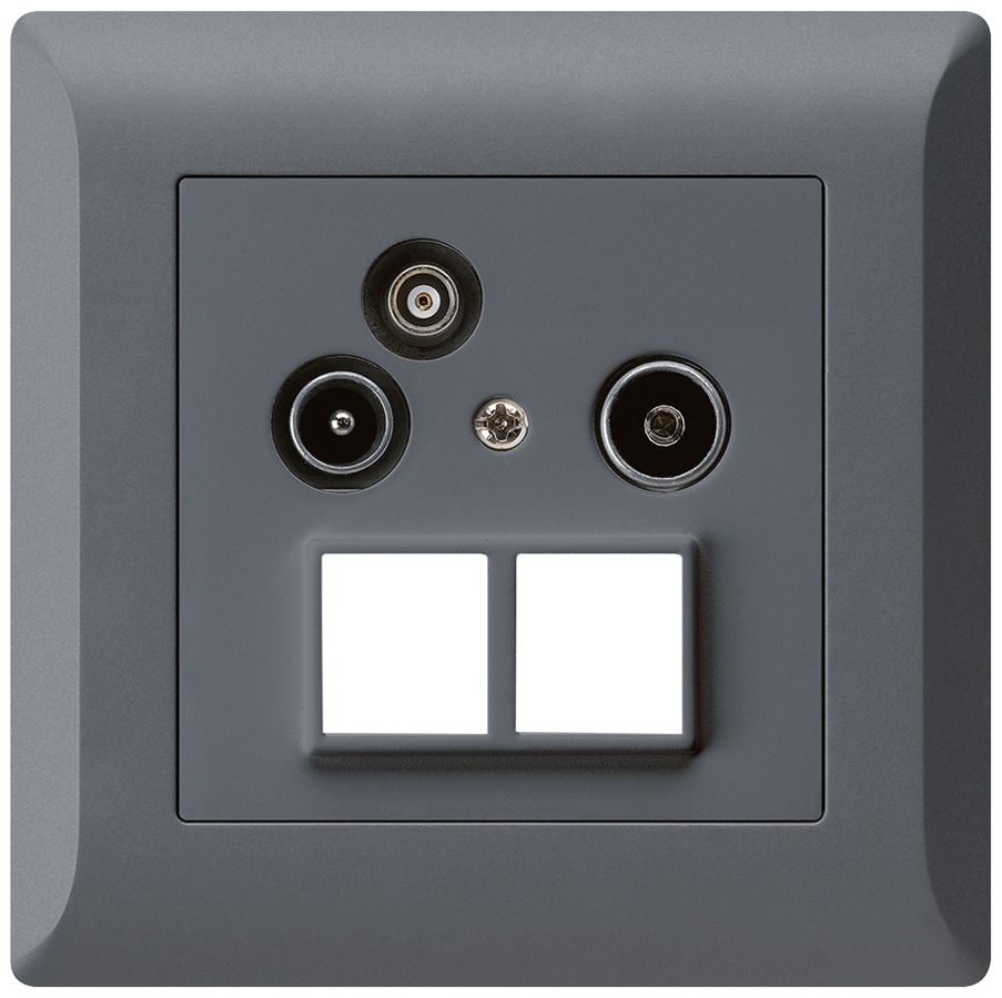 Prise d'antenne ENC R/TV/données HMS kallysto.line 19dB anthracite