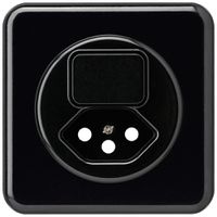 UP-Frontset basico für Kombination Dimmer+Typ 13 schwarz