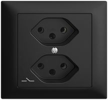 Presa INS EDIZIOdue 2×T13 nero 1×S