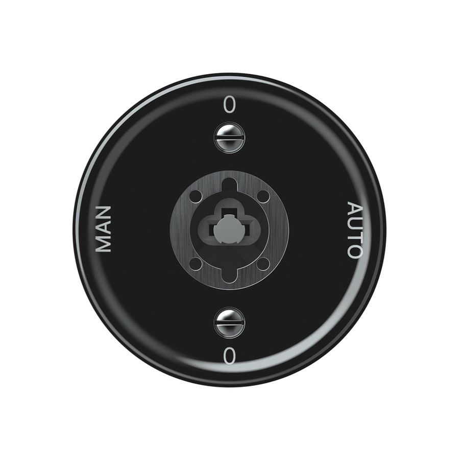 Interruttore a chiave origin commutatore 2/1L 16A 250V 0-AUTO-0-MAN 60×60mm nero