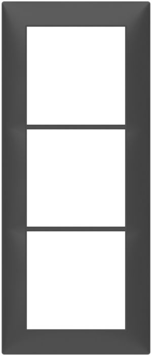 Abdeckrahmen SIDUS 3×1 anthrazit