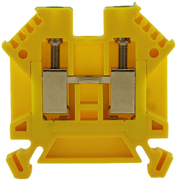 Durchgangs-Reihenklemme Woertz Ex 0.5…4mm² 32A 1000V Schraubansch.2×1 TH35 gn/gb