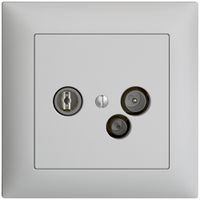 Prise d'antenne ENC TV-R-données DD04 5…65MHz EDIZIOdue gris clair